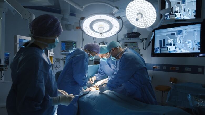 An operating room is pictured.