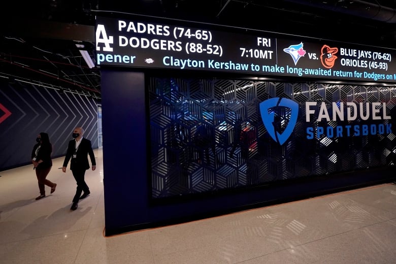 Guests arrive at FanDuel Sportsbook for its opening in Arizona.