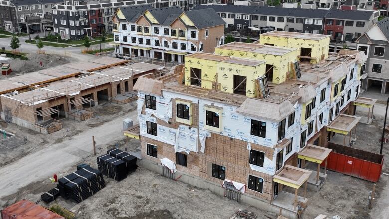 New homes under construction in Whitchurch-Stouffville in this photo dated June 11, 2022.