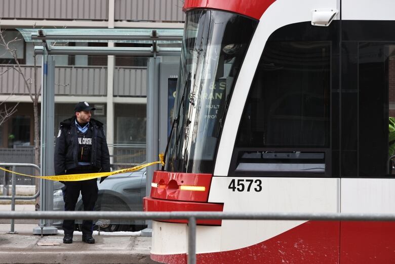 A woman in her 20s has been stabbed multiple times on a Toronto streetcar on Tuesday, Jan. 24, 2023. A suspect was arrested and the victim taken to hospital with what police say are life altering injuries.