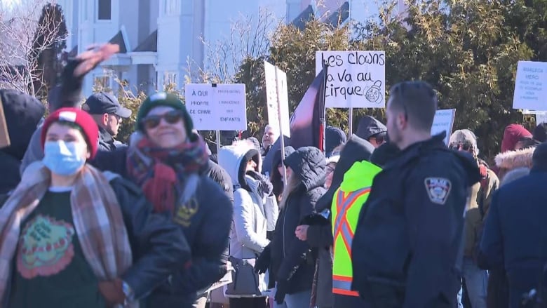 a group of protesters