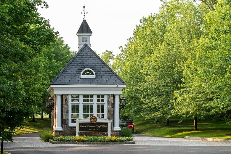 A view of a building at the Trump National Golf Club Bedminster in New Jersey.