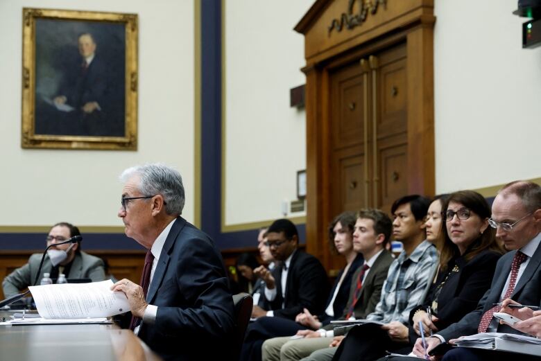 Fed Chair Jerome Powell testifies to congress.