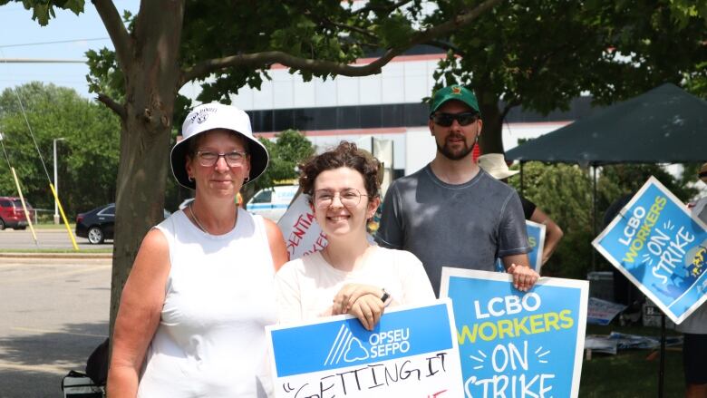 Kim Rushforth, left, said she worked unpredictable hours at the LCBO for over a decade before finally being accepted as a full-time employee. It's a process she believes has to change, she said.